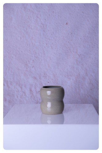 Wazon ceramiczny Lumo III w odcieniach zieleni